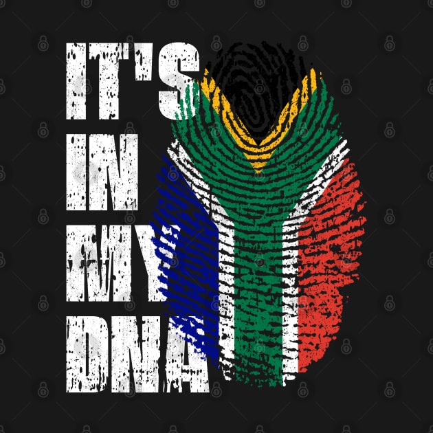 IT'S IN MY DNA South Africa Flag Boy Girl Gift by simonStufios