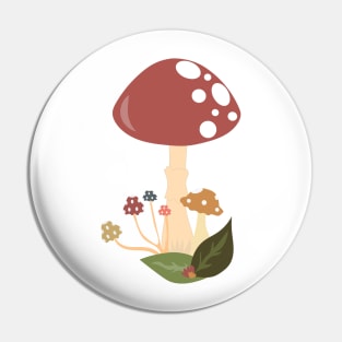 Mushroom pattern Pin