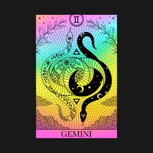 Zodiac sign tarot card Gemini T-Shirt