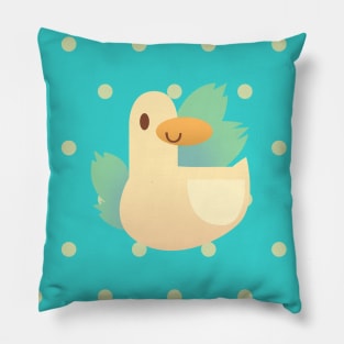 a little Duck in the nature being cute Pillow