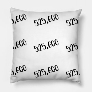 525,600 minutes- RENT Pillow