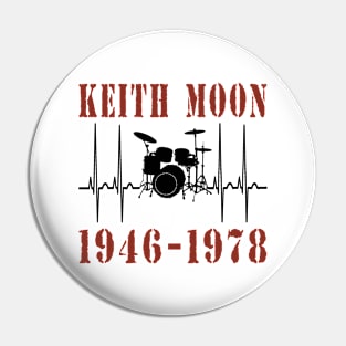 Keith Moon 1946 1978 Music D25 Pin