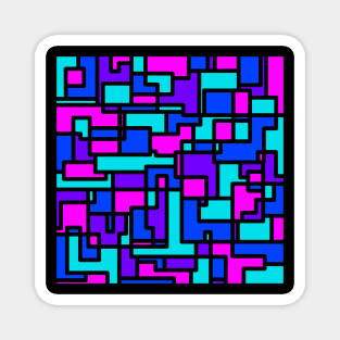 Illustration of Squares Magnet