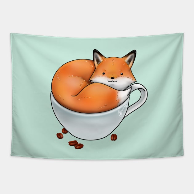 Foxuccino Tapestry by Akiraj