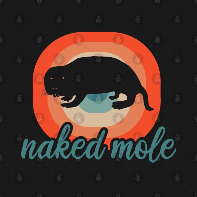 Naked mole rat freaking love sand digger motif by FindYourFavouriteDesign