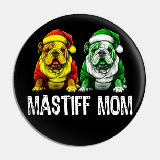 twins mastiff mom xmas gift for dog owner Pin