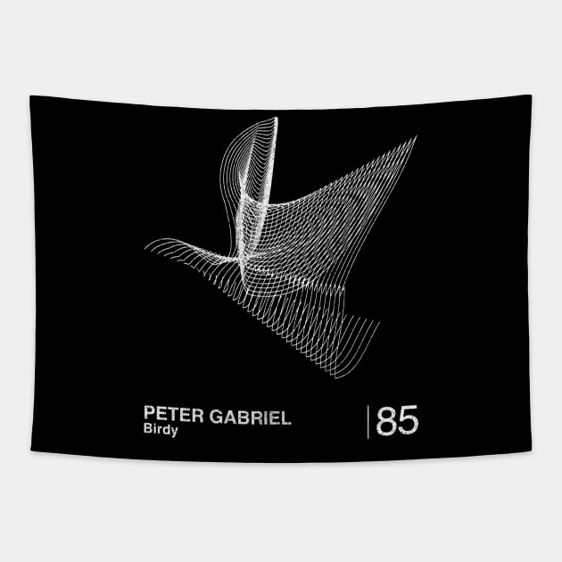 Peter Gabriel / Minimalist Graphic Design Fan Artwork Tapestry by saudade