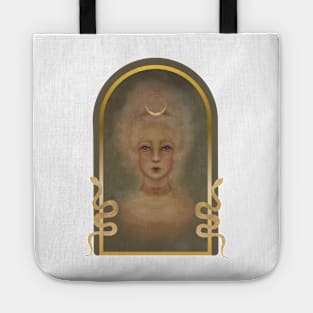 Marie Antoinette Fairy Snakes and Artemis Crescent Moon Tote