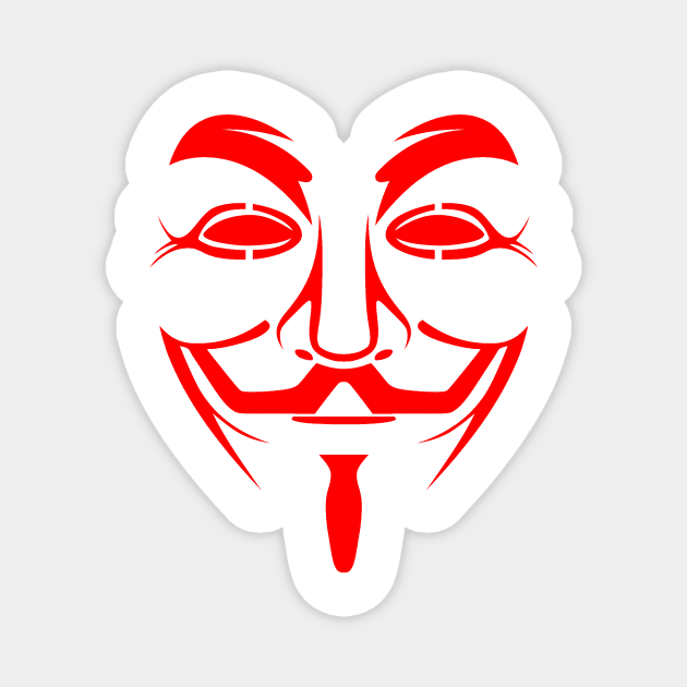 GUY FAWKES MASK Magnet by truthtopower