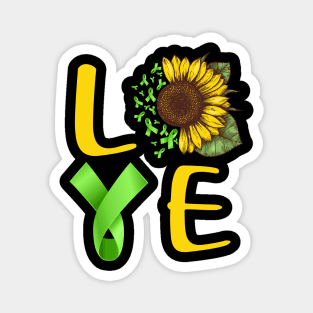 love liver cancer sunflower Magnet