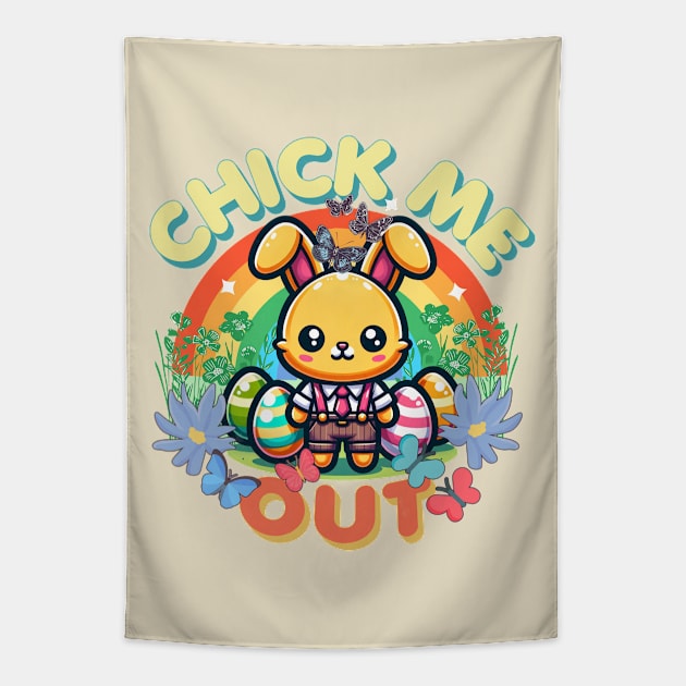 Bunny Puns - Easter Bunny Funny Tapestry by alcoshirts