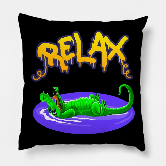 croco relax Pillow by svksesmatamv