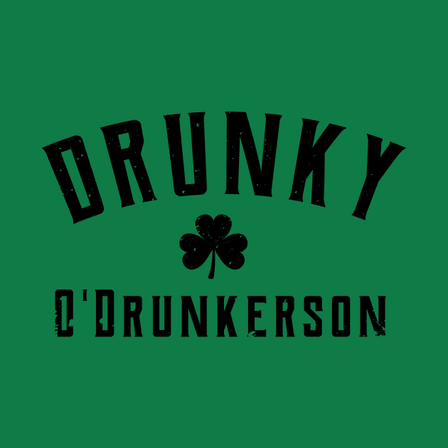 Drunky O'Drunkerson st patrick's day  t shirt by bojan17779