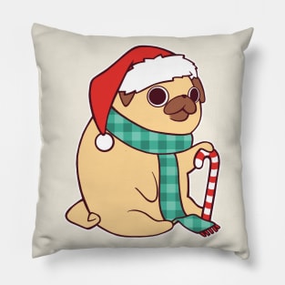 Christmas Pug Pillow