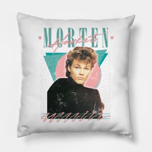 80s Vintage Style Morten Harket Aesthetic Design Pillow