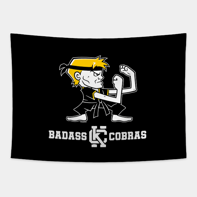 Badass Cobras Tapestry by wloem