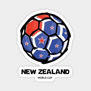 New Zealand Football Country Flag Magnet