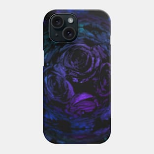 Purple Rose Galaxy Floral Artwork Phone Case