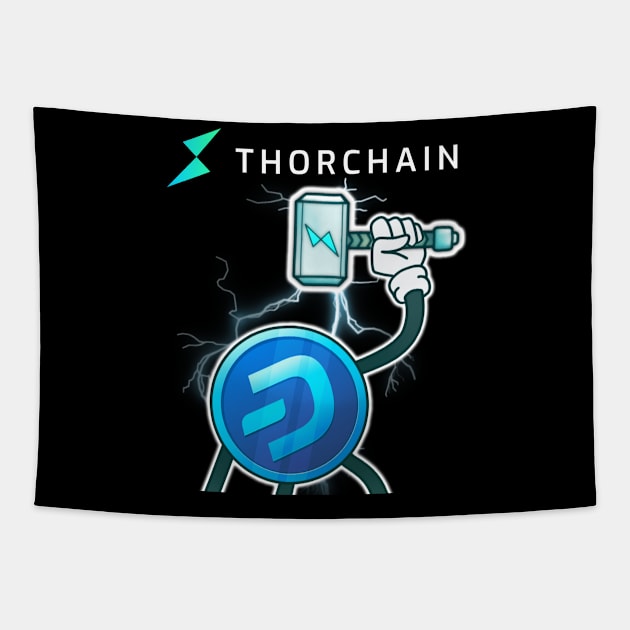 Dash Digital Cash - Dashy Thorchain DeFi Hammer Tapestry by dash