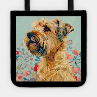 Retro Soft-coated Wheaten Terrier: Pastel Pup Revival Tote