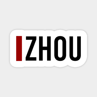 Guanyu Zhou Driver Name - 2022 Season #2 Magnet