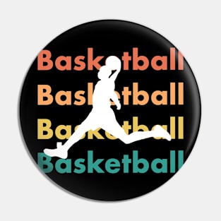 Basketball shirt in retro vintage style - gift for basketball player Pin