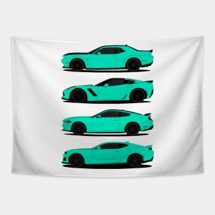 AMERICAN MUSCLE TURQUOISE Tapestry