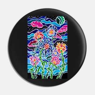 Zoe's Flowers Pin