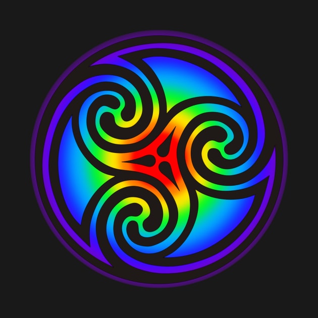 Celtic Triple Spiral by Celtic Morrigan