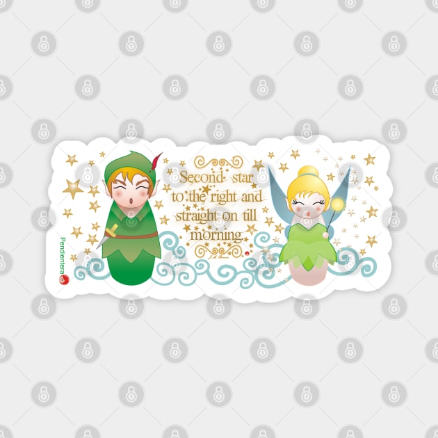 Kokeshis Peter and fairy Magnet by Pendientera