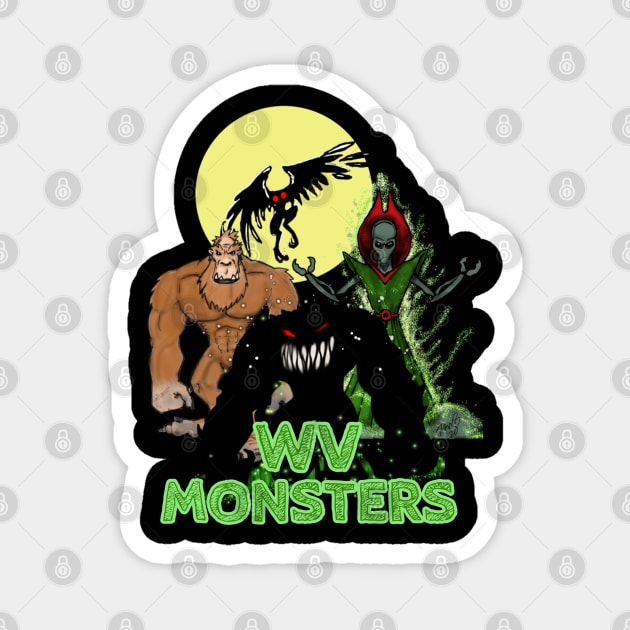 WV Monsters Magnet by TonyBreeden