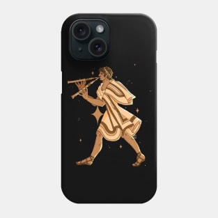 Etruscan Flute Player Phone Case