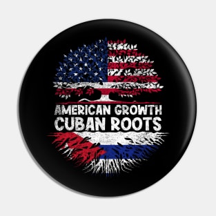 American Growth With Cuban Roots Pin