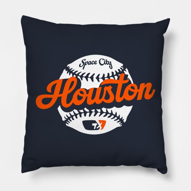 Houston Baseball Pillow by Throwzack