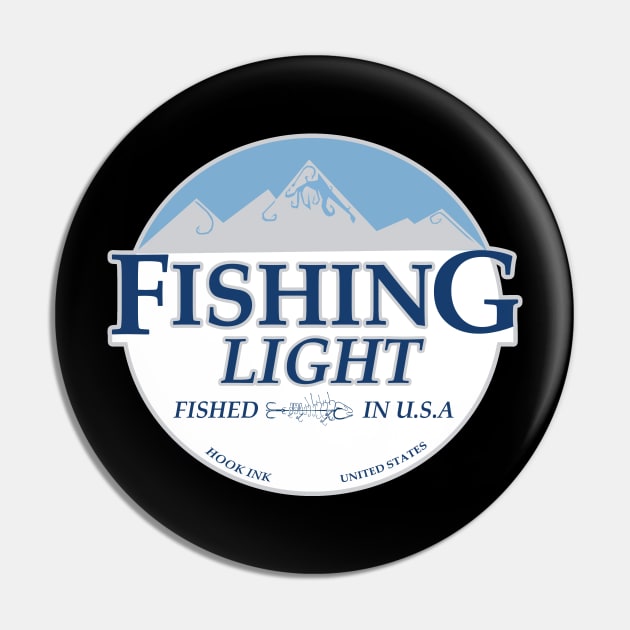 Fishing Light Pin by Hook Ink