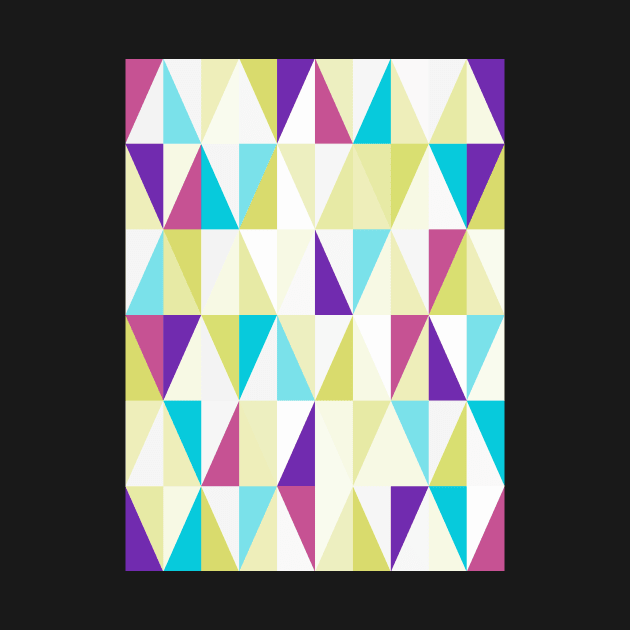 Geo Abstract Purple & Green by Blue-Banana