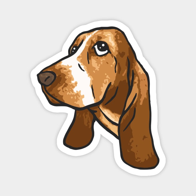 Basset Hound Dog Magnet by PetinHeart