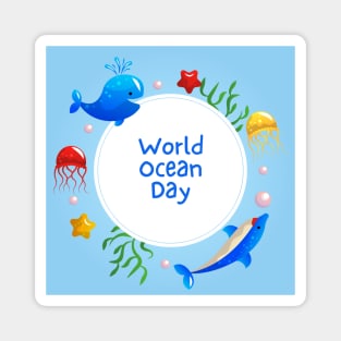 World Ocean Day June 8 Magnet