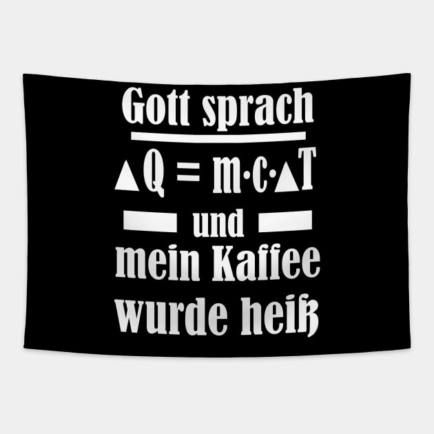 Physik Kaffee Naturwissenschaft Nerd Lehrer Tapestry by FindYourFavouriteDesign