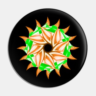 Orange sun Pin