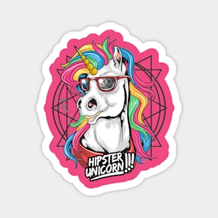 Hipster Unicorn Magnet