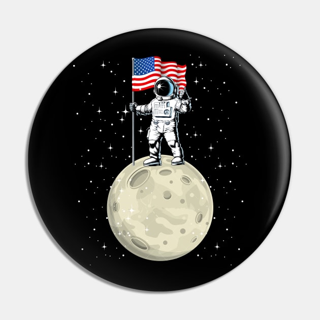 Space Astronaut 4th Of July Pin by Kaileymahoney