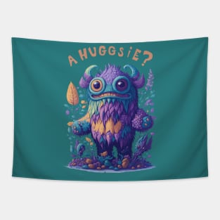 Hugging monster Tapestry