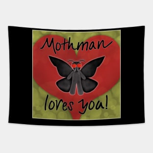 Mothman Loves You Tapestry