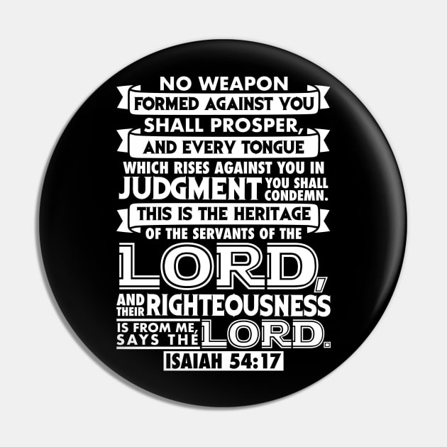 Isaiah 54:17 Pin by Plushism