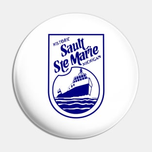 Flag of Sault Ste Marie, Michigan Pin