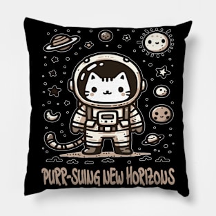 Cosmic Cat Odyssey Pillow