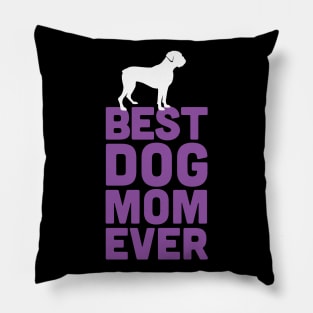 Best Boxer Dog Mom Ever - Purple Dog Lover Gift Pillow