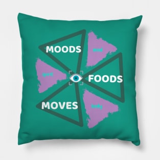 MOODS FOODS MOVES Pillow