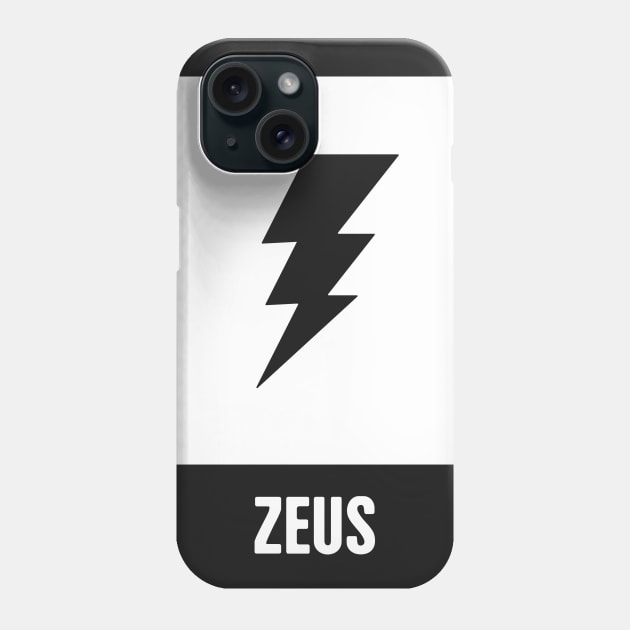 Zeus | Greek Mythology God Symbol Phone Case by MeatMan